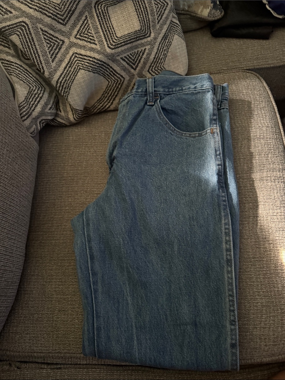 Classic Men's Blue Denim Jeans